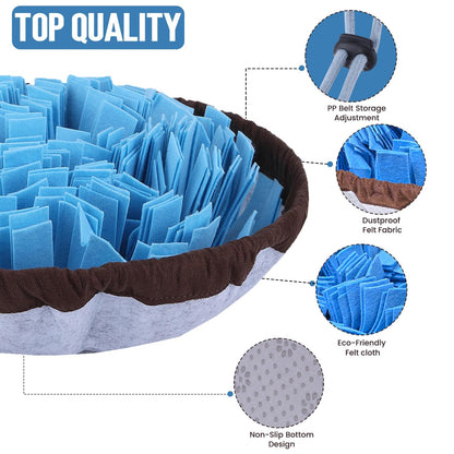 PET ARENA Adjustable Snuffle mat for Dogs, Dog Puzzle Toys, Enrichment Pet Foraging mat for Smell Training and Slow Eating, Stress Relief Interactive Dog Toy for Feeding, Dog Mental Stimulation Toys - Available at All In One Marketplace Canada