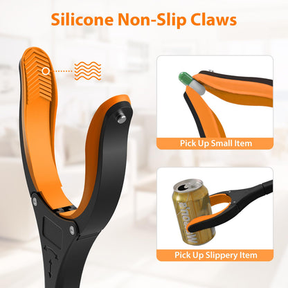 REWKCY 32in/83cm Grabber Reacher Tool 2-Pack, Foldable Reacher Grabber with 360° Rotating Jaw & Magnet, Heavy Duty Pick Up Stick for Seniors - Available at All In One Marketplace Canada