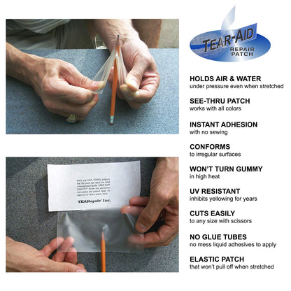 Tear-Aid Repair Airhead Tear-Aid Vinyl Repair Kit, Packaging May Vary,multicolor,1 Pack,D-KIT-B01-100 TEAR-AID