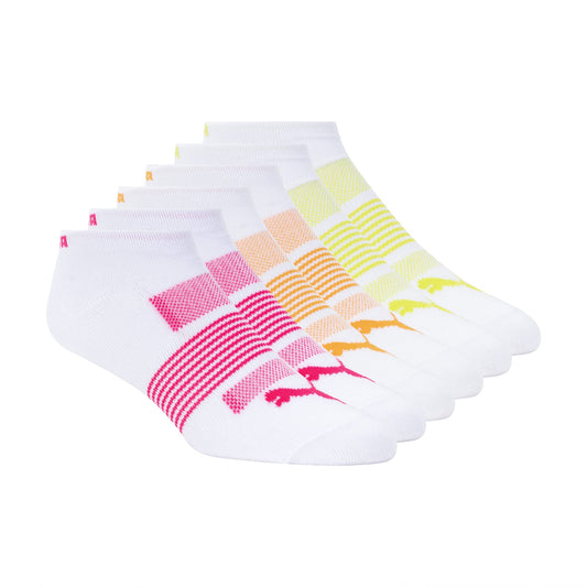 PUMA Women's 6 Pack Runner Socks, White, 9-11 - Available at All In One Marketplace Canada