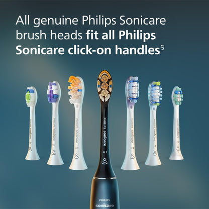 Philips Sonicare G3 Two-in-One Brush Heads, 2-Pack, 6 Month Supply, Black PHILIPS