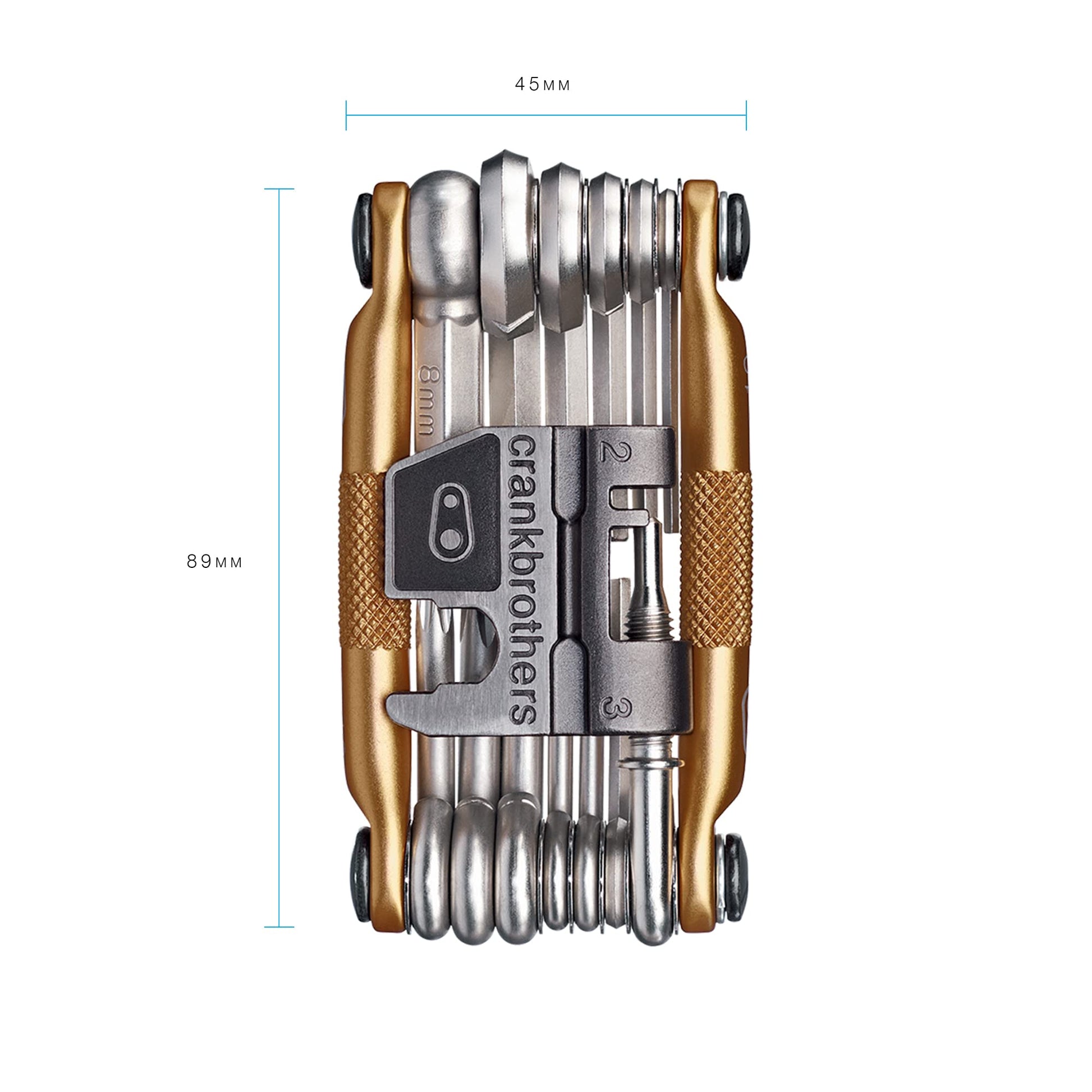 Crank Brothers Multi Bicycle Tool (19-Function, Gold) Crankbrothers