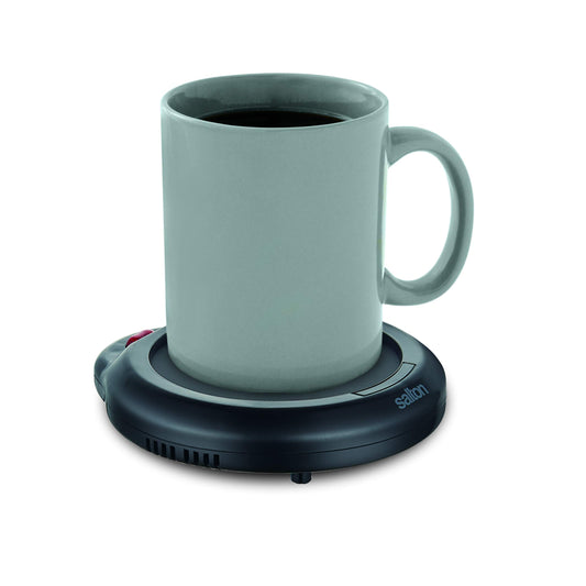Salton Electric Mug Warmer | Keeps Beverages Hot for Hours | Versatile Coffee, Tea, Candle & Sauce Warmer | Compact Desk Accessory | Ideal for Office & Home | Black | 100% Canadian-owned & operated - Available at All In One Marketplace Canada