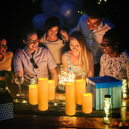 36 Pack Flameless Waterproof Indoor Outdoor Led Candles Equipped with Remote Controls and Timer, Ideal for Home Decor,Weddings, Festive(Three Sizes) 🍁 All In One Marketplace Canada