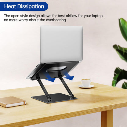 Besign LS10 Laptop Stand for Desk, Ergonomic Adjustable Notebook Tablet Stand, Riser Holder Computer Stand Compatible with Air, Pro, Dell, HP, Lenovo More 10-14" Laptops, Lapdesks (Black) - Available at All In One Marketplace Canada