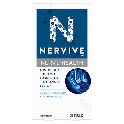 Nervive, Nerve Health, for Nervous System, Alpha Lipoic Acid, ALA, Vitamins B1-Thiamine, B6, B12, 30-Day Supply, 30 Count 🍁 All In One Marketplace Canada Nervive