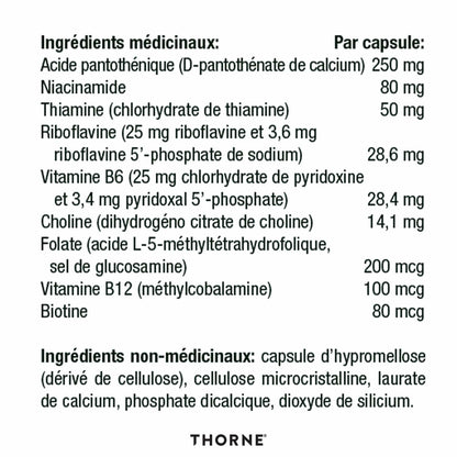 Thorne Stress B-Complex - Vitamin B Complex for Stress Support - 60 Capsules - 60 Servings - Available at All In One Marketplace Canada