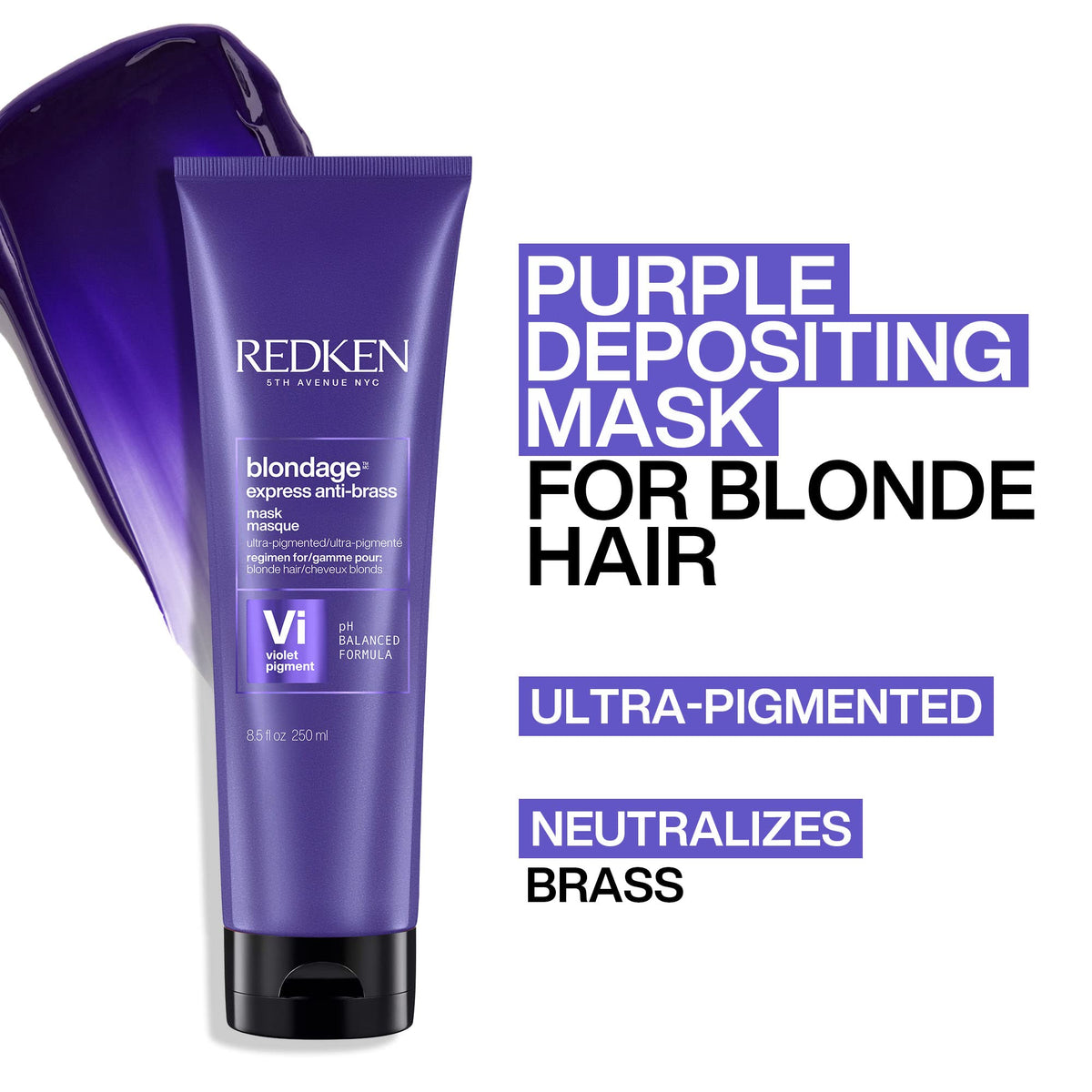 Redken Color Extend Blondage Purple Hair Mask, 250mL