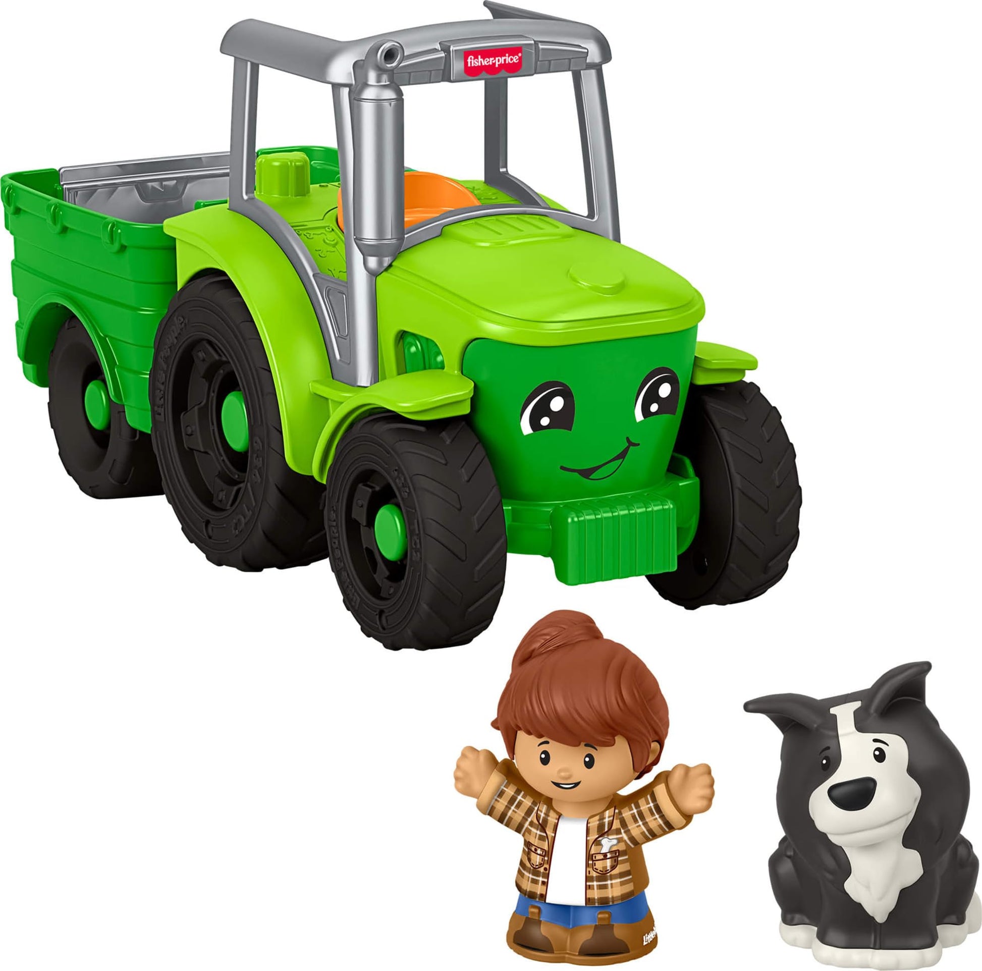 Fisher-Price Little People Push & Play Tractor, Multilanguage Fisher-Price