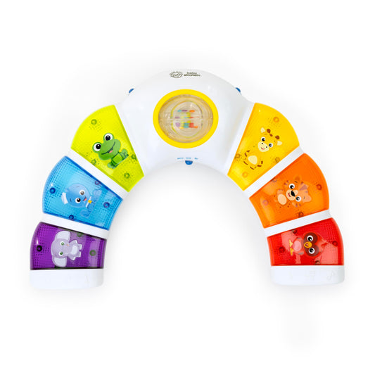 Baby Einstein Glow & Discover Light Bar Musical Activity Station and Tummy Time Toy, Montessori Cause and Effect Early Learning for 3-36 Months