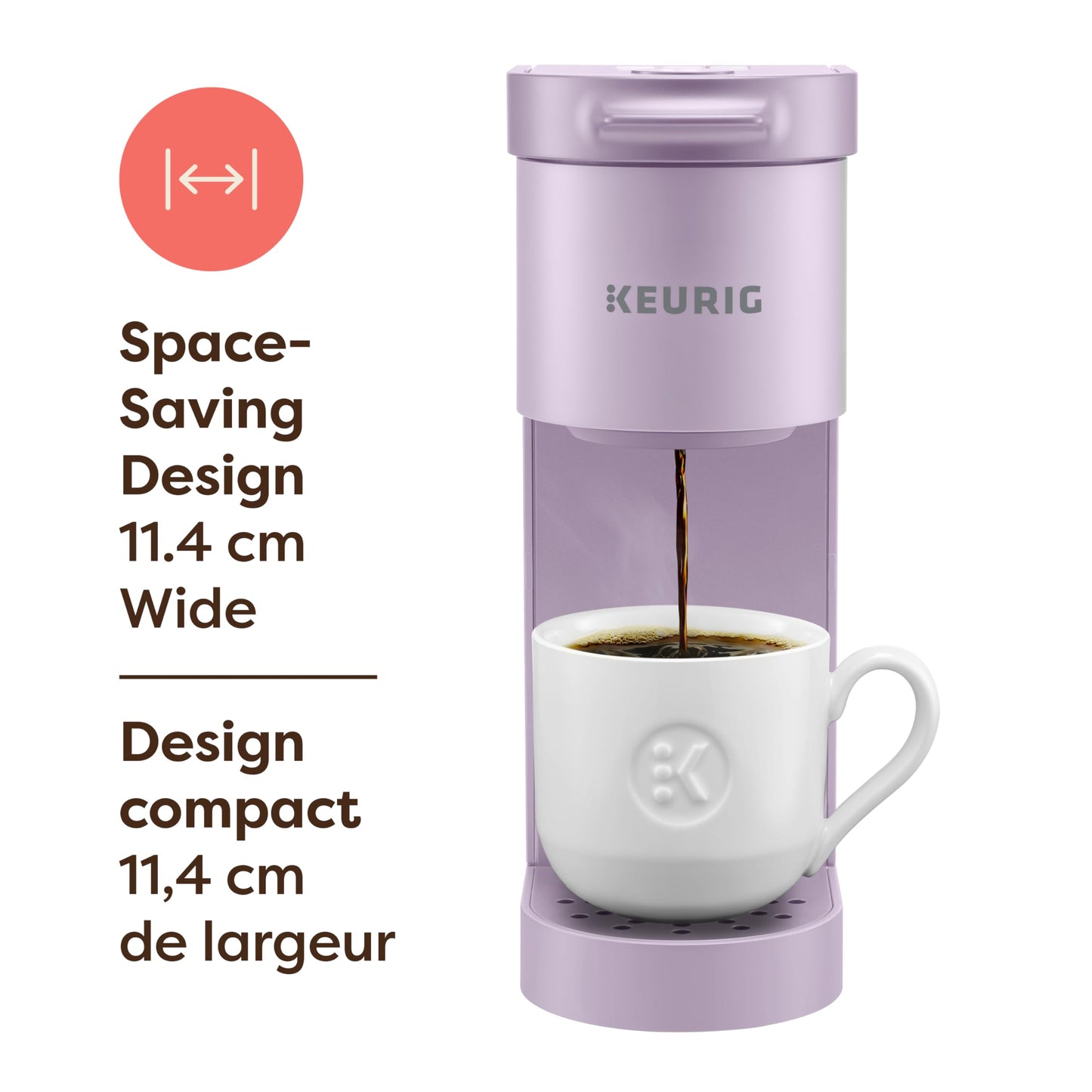 Keurig K-Mini Go Single Serve K-Cup Pod Coffee Maker, Violet