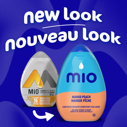 mio Mango Peach Liquid Water Enhancer, 48 mL Bottle (Pack of 12)