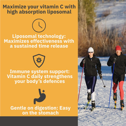 Natural Factors Liposomal Vitamin C, HIGH ABSORPTION, 180 Liquid Softgels, 1000 mg per Serving (2 Softgels), Immune Support, Antioxidants, Proudly Canadian - Available at All In One Marketplace Canada