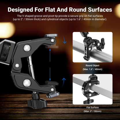 NEEWER 22" Magic Arm with Desk C Clamp, Overhead Camera Mount, UA057