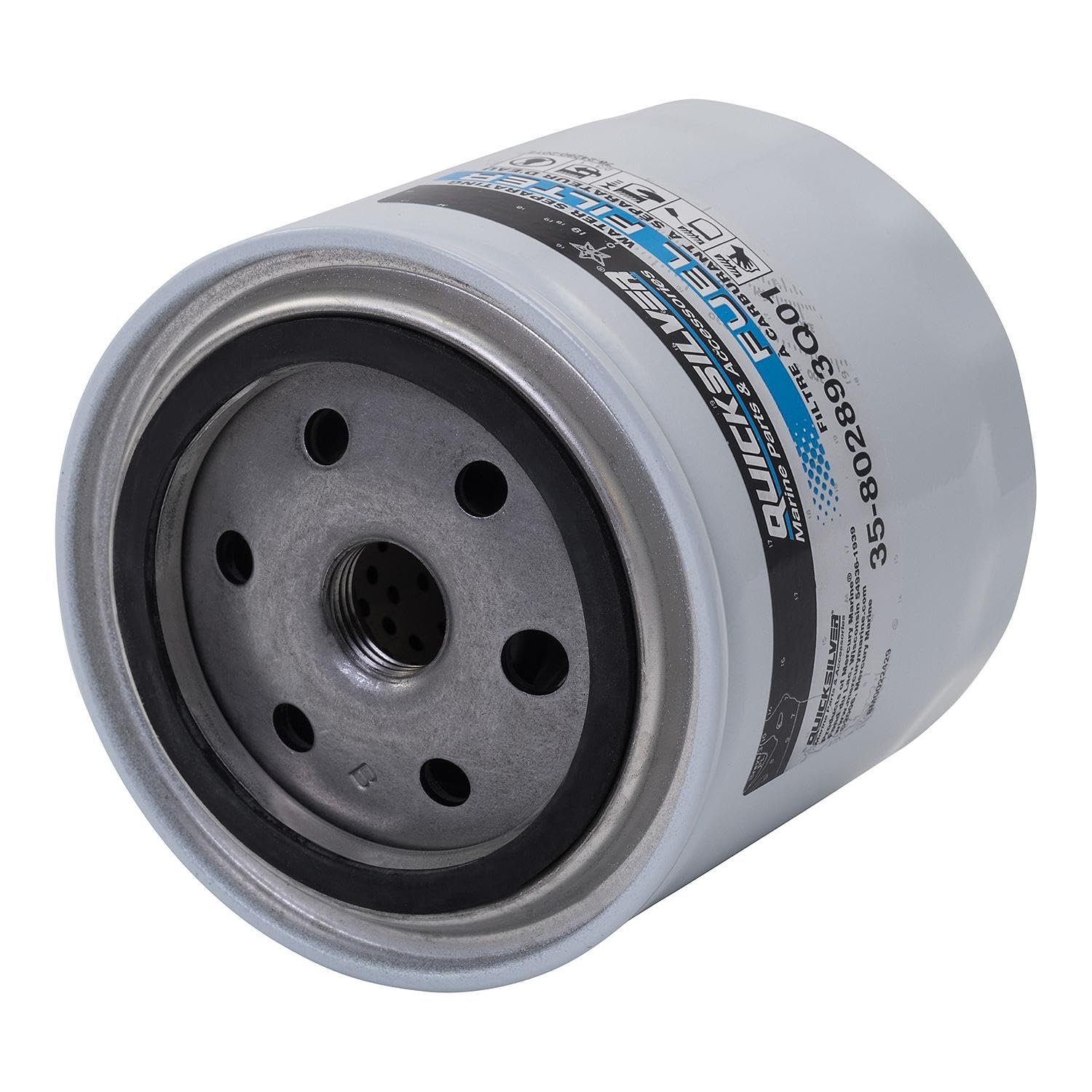 Quicksilver 802893Q01 Water Separating Fuel Filter - Mercury and Mariner Outboards and MerCruiser Stern Drive and Inboard Engines Quicksilver