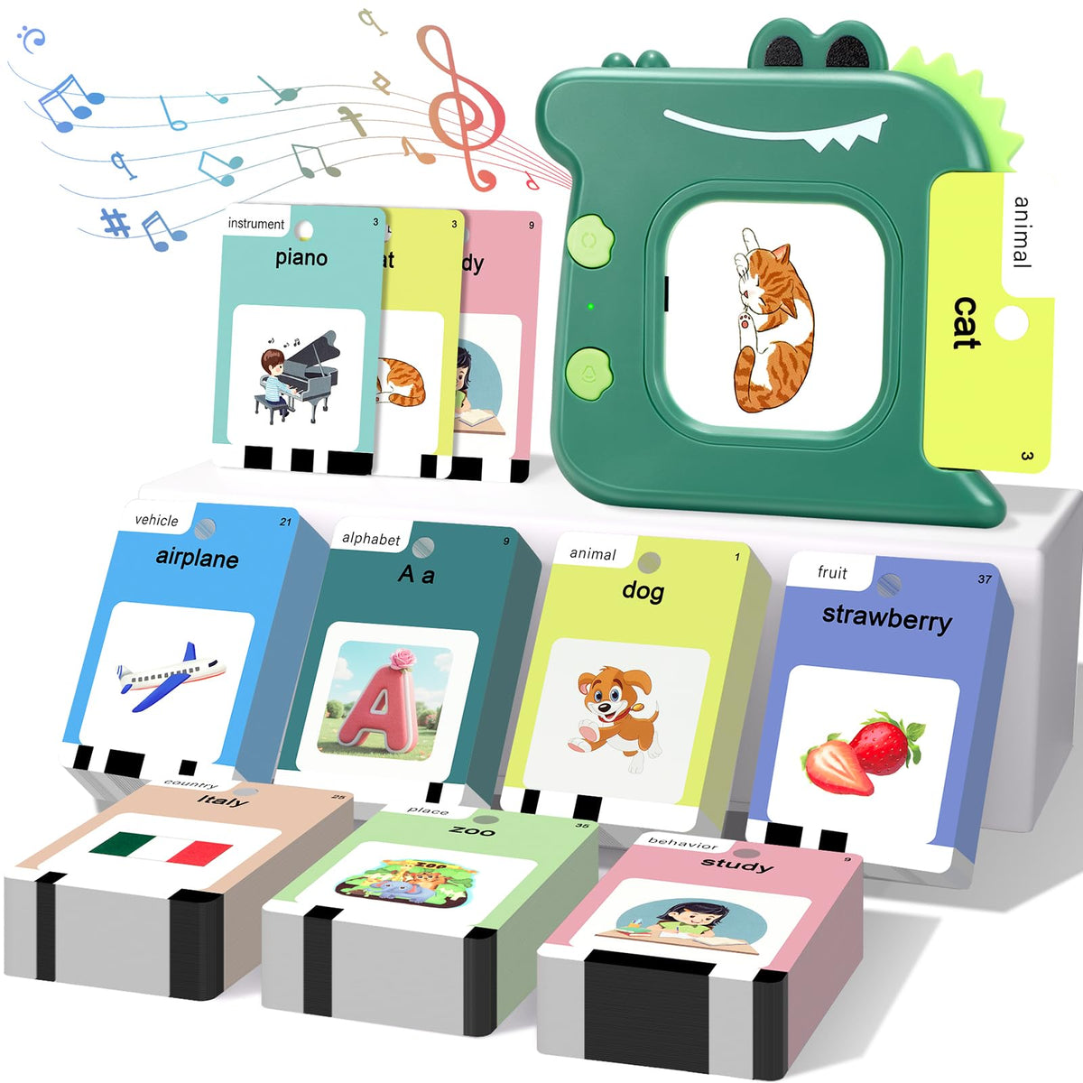 420 Words English Talking Flash Cards for Toddlers, Pocket Speech Buddy Therapy Autism Toys with 10 Songs, Preschool Educational Learning Toy for Girls Kids 1-6, Christmas Birthday Gifts 🍁 All In One Marketplace Canada