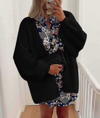 PRETTYGARDEN Womens Open Front Oversized Cardigan Sweaters Black 🍁 All In One Marketplace Canada