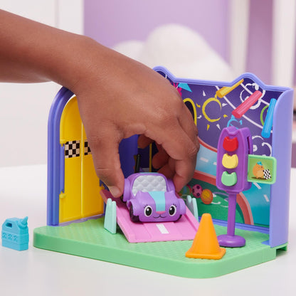 Gabby's Dollhouse, Carlita Purr-ific Play Room with Carlita Toy Car, Accessories, Furniture and Dollhouse Deliveries, Kids Toys for Ages 3 and up DREAMWORKS GABBY'S DOLLHOUSE