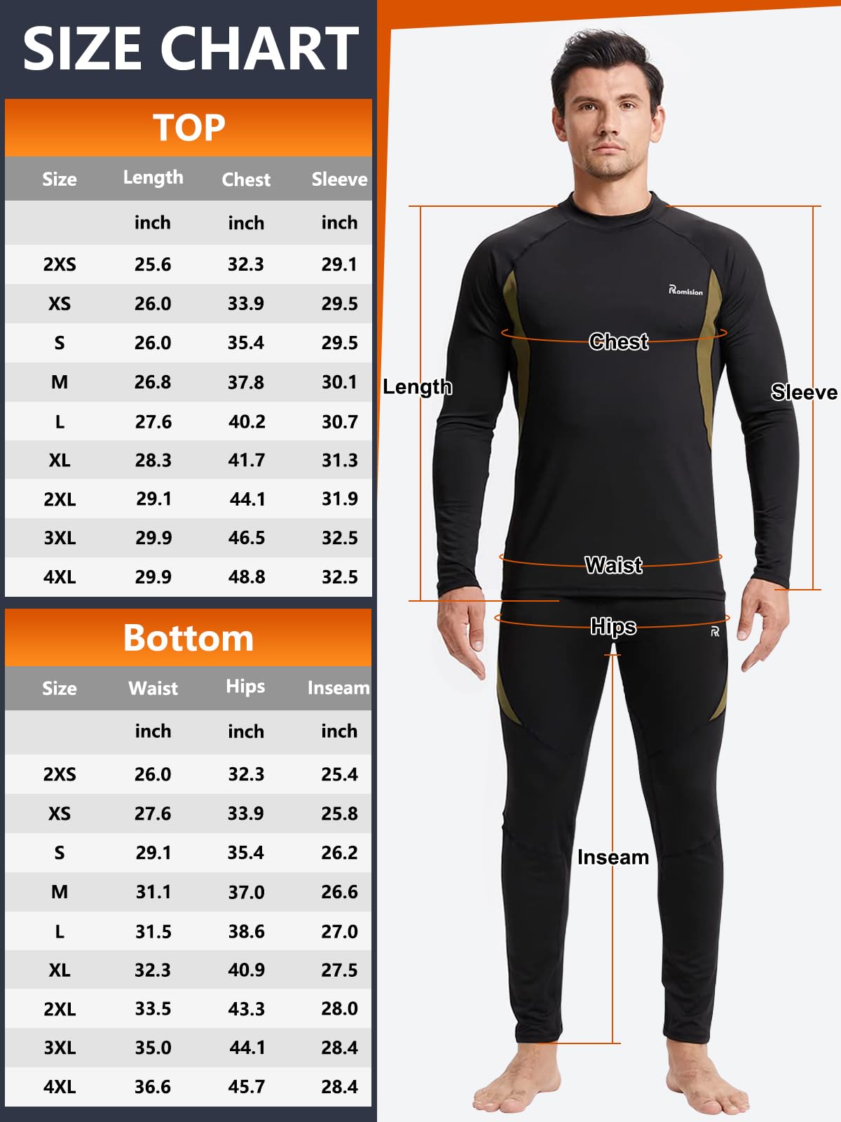 Thermal Underwear for Men Long Johns Hunting Base Layer Set Black L 🍁 All In One Marketplace Canada