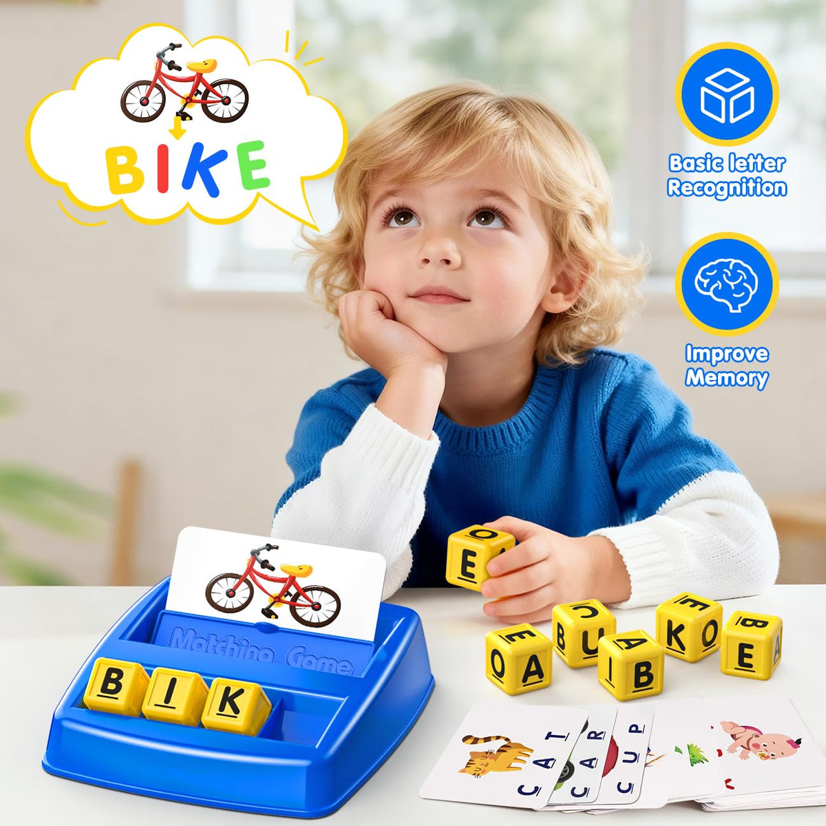 HahaGift Educational Toys for 3-5 Year Old Boy Girl Gifts, Matching Letter Learning Games Activities, Ideal Christmas Birthday Gift for Toddler Kids Age 3 4 5 6 7 Year Olds Boys Girls 🍁 All In One Marketplace Canada