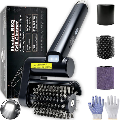 Gifts for Men Rechargeable Electric BBQ Brush Cordless Grill Cleaner with LED Light, Christmas Stocking Stuffers for Men Dad Husband Boyfriend, Ideal for Father’s Day Valentine's Day 🍁 All In One Marketplace Canada