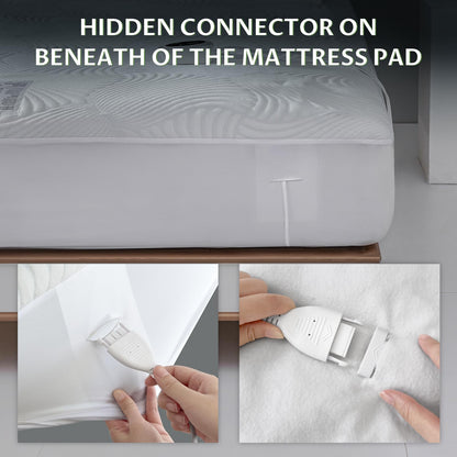 Heated Mattress Pad Queen, 3D Air Fabric, Preheat & Memory for Cold Winter 🍁 All In One Marketplace Canada