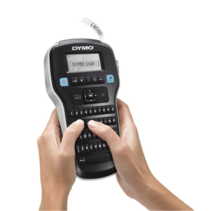 DYMO LabelManager 160 Portable Label Maker, Easy-to-Use, One-Touch Smart Keys, QWERTY Keyboard, Large Display Label Printer for Home & Office Organization