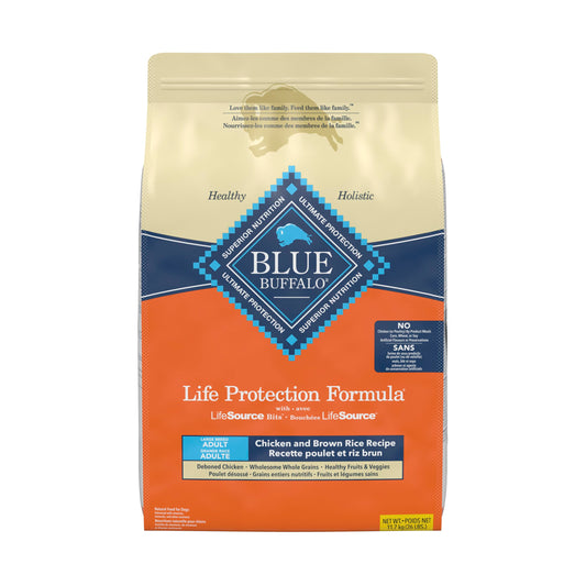 Blue Buffalo Life Protection Formula Large Breed Adult Dry Dog Food, Promotes Joint Health and Lean Muscles, Made with Natural Ingredients, Chicken & Brown Rice Recipe,11.7kg/26 lbs 🍁 All In One Marketplace Canada