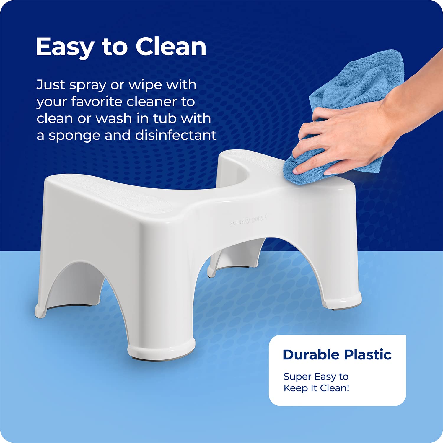 Squatty Potty The Original Bathroom Toilet Stool, White, 9" - Available at All In One Marketplace Canada