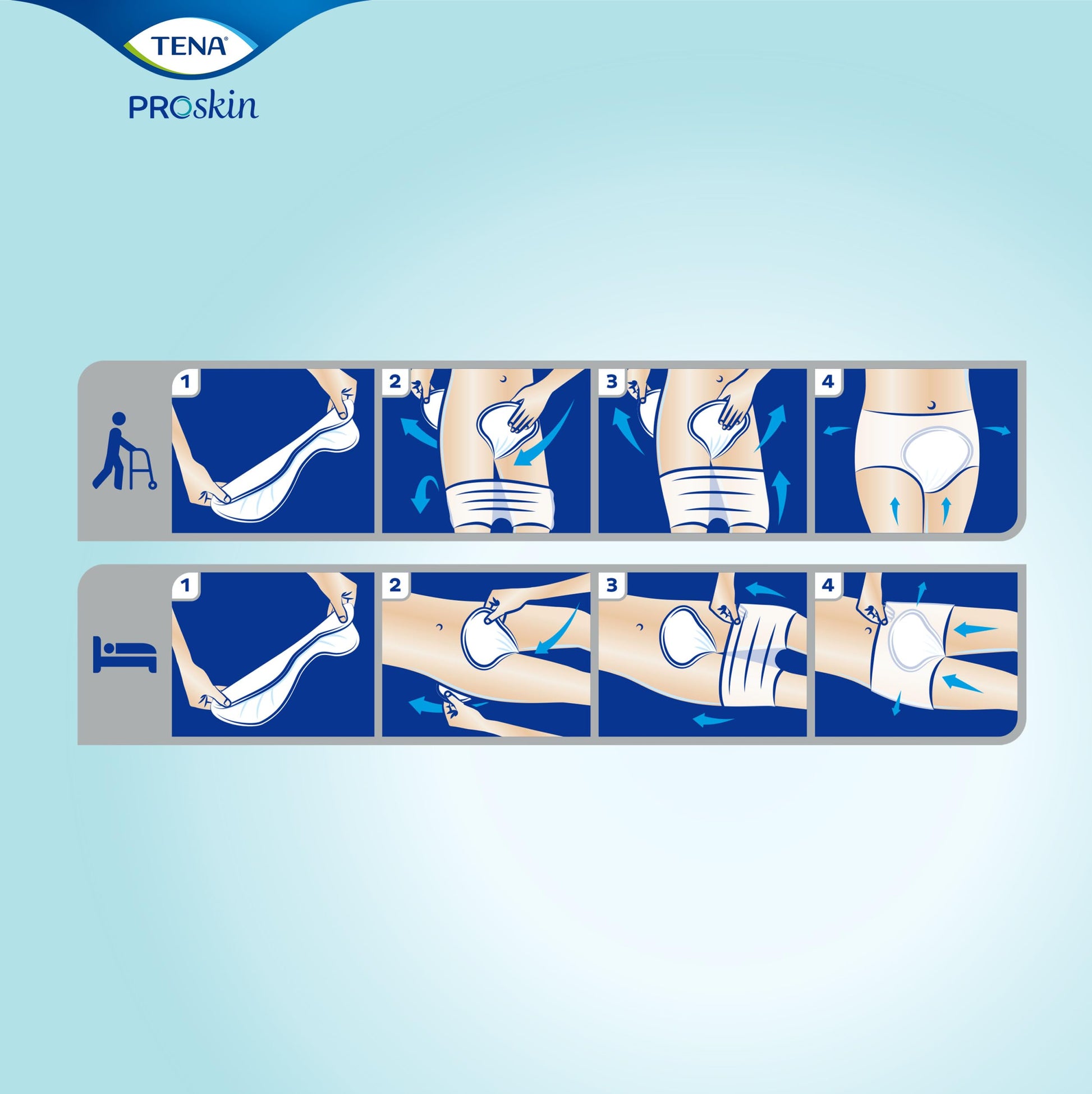 TENA Proskin Day Plus Absorbency Incontinence Pads, Unisex, 40 ct TENA