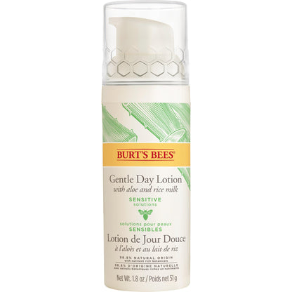 Burt's Bees Sensitive Hydrating Gentle Daily Face Cream Moisturizer Face Lotion for Sensitive Skin with Aloe and Rice Milk, , Mother's Day Gift, 98.9% Natural Origin, Developed with Dermatologists, 51g Burt's Bees