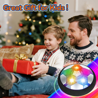 KEVOEGS 3 in 1 Hover Hockey Soccer Ball Set, Toddler Kids Toys with LED Lights & 2 Goals, Indoor Outdoor Toy for 3 4 5 6 7 8 10 11 12 Year Old Boys Girls, Sports Games Perfect Christmas Birthday Gifts 🍁 All In One Marketplace Canada