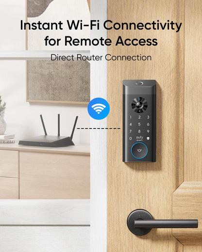 eufy Security Video Smart Lock E330, 3-in-1 Camera+Doorbell+Fingerprint Keyless Entry Door Lock, WiFi Door Lock,App Remote Control,2K HD,Doorbell Camera,No Monthly Fee - Available at All In One Marketplace Canada