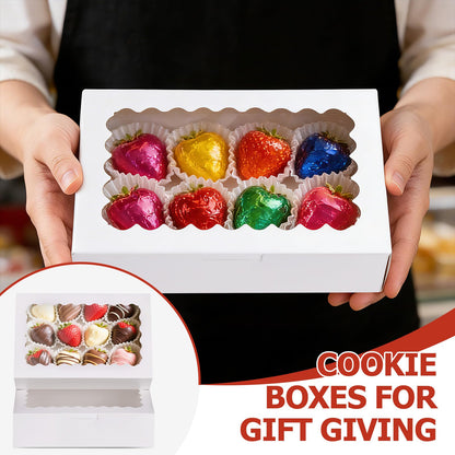 YODYZJ Cookie Boxes with Window, Pack of 20, 9x6x2.5 Inches 🍁 All In One Marketplace Canada
