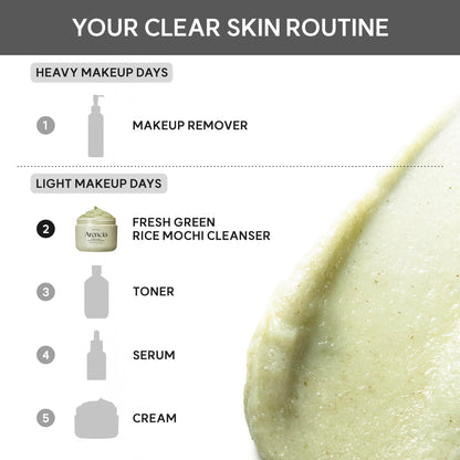 Arencia Green Rice Mochi Face Cleanser 120g - Available at All In One Marketplace Canada