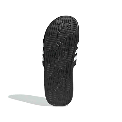 adidas Unisex-Adult Adissage, Core Black/White/Core Black, 10