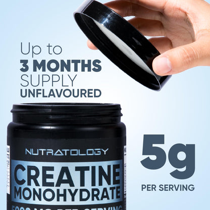 Pure Micronized Creatine Dissolves Easily | Creatine Monohydrate Powder 425g - For Increased Muscle Growth & Performance - Supports Athletic Performance - Creatine Powder for Workouts - 85 Servings