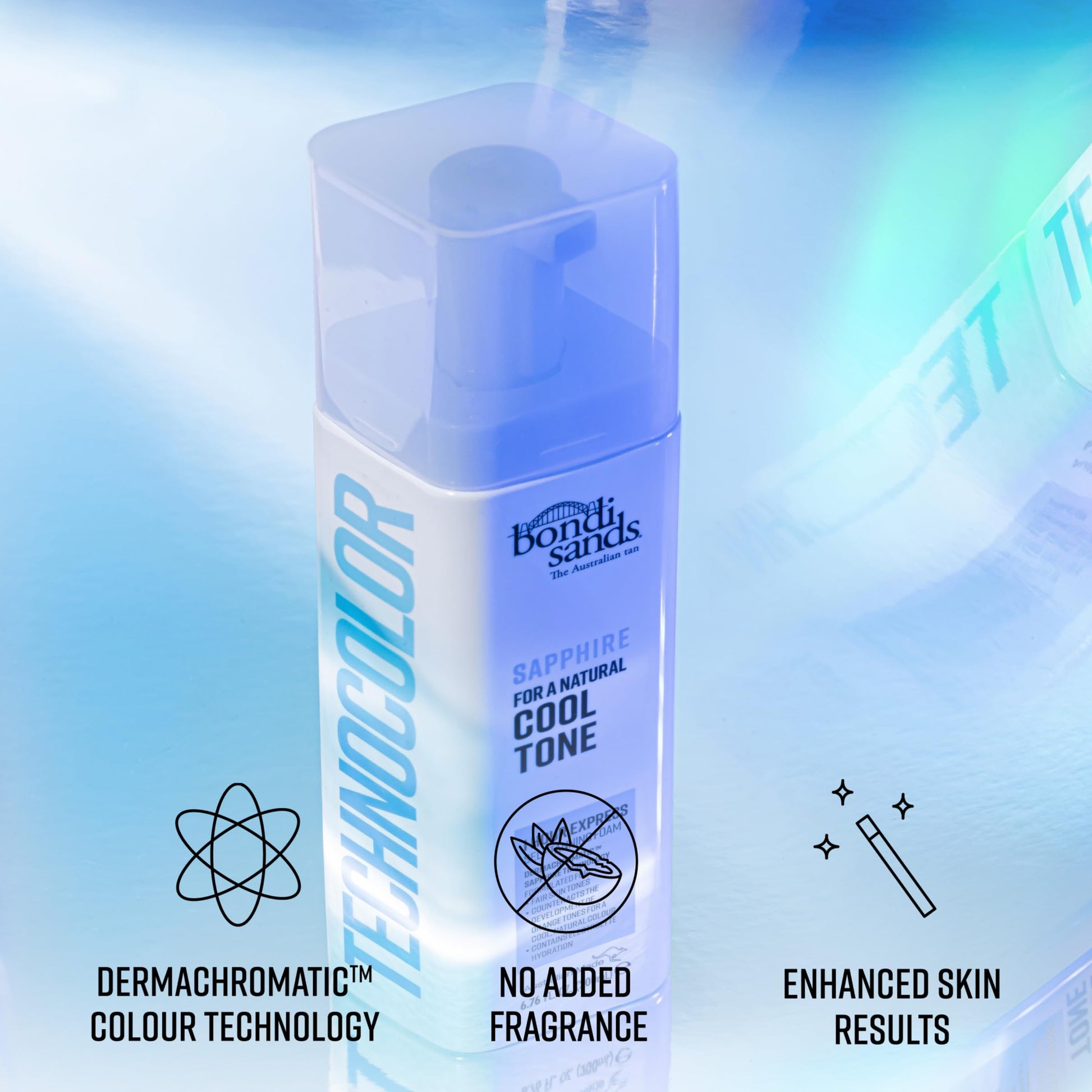 BONDI SANDS TECHNOCOLOR 1 HOUR EXPRESS SELF TANNING FOAM SAPPHIRE 200mL (CANADA) - Available at All In One Marketplace Canada
