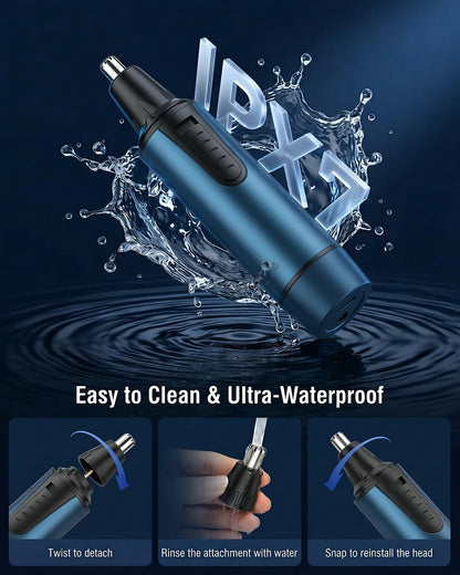 Nose Hair Trimmer for Men and Women Professional USB Rechargeable Ear and Nose Trimmer for Ear Eyebrow Facial Hair Trimmer Body Grooming Kit IPX7 Waterproof Dual Edge Blades for Easy Cleansing - Available at All In One Marketplace Canada