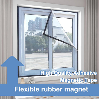 RIHEGAINT Magnetic Tape - 1/2" x 16ft Flexible Magnet Strips with 3M Strong Adhesive Backing - Perfect Fridge Magnets!