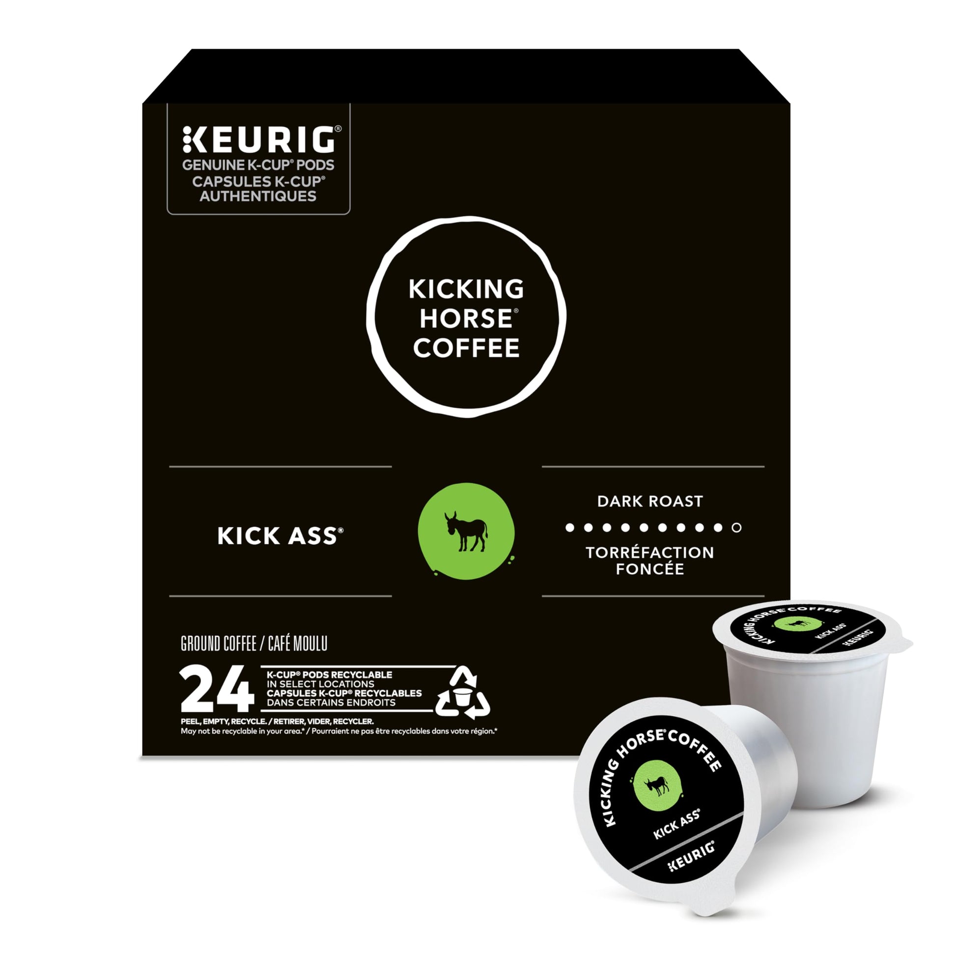 Kicking Horse Dark Roast K-Cup Coffee Pods, 24 Count
