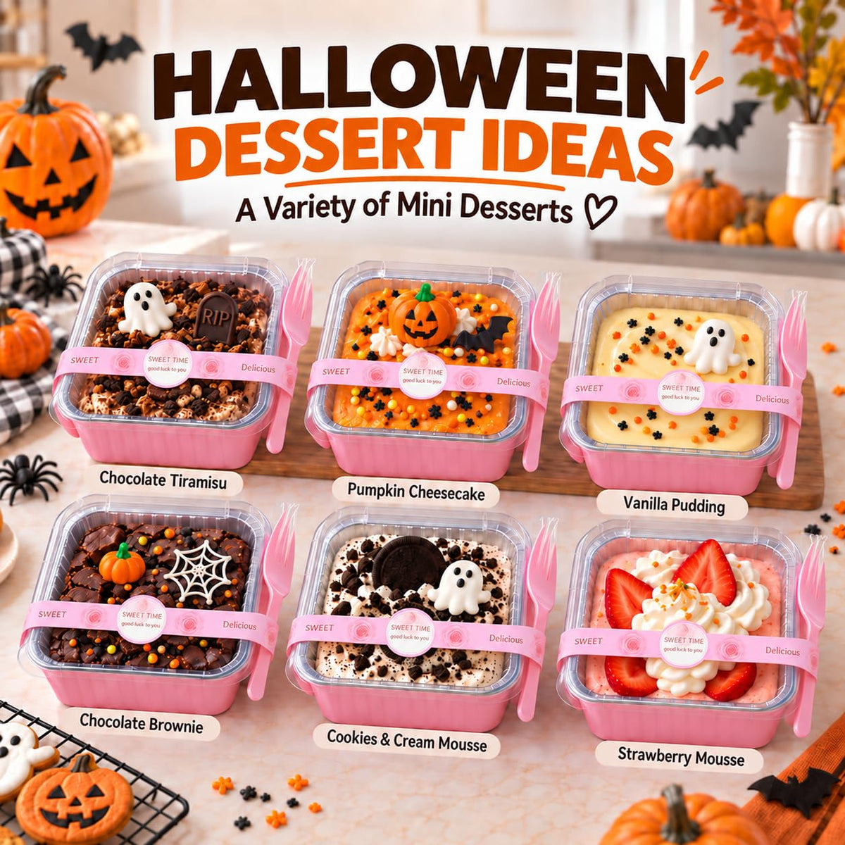 NPLUX Mini Cake Pans with Lids, 50 Pack Pink 5oz for Picnic Desserts 🍁 All In One Marketplace Canada