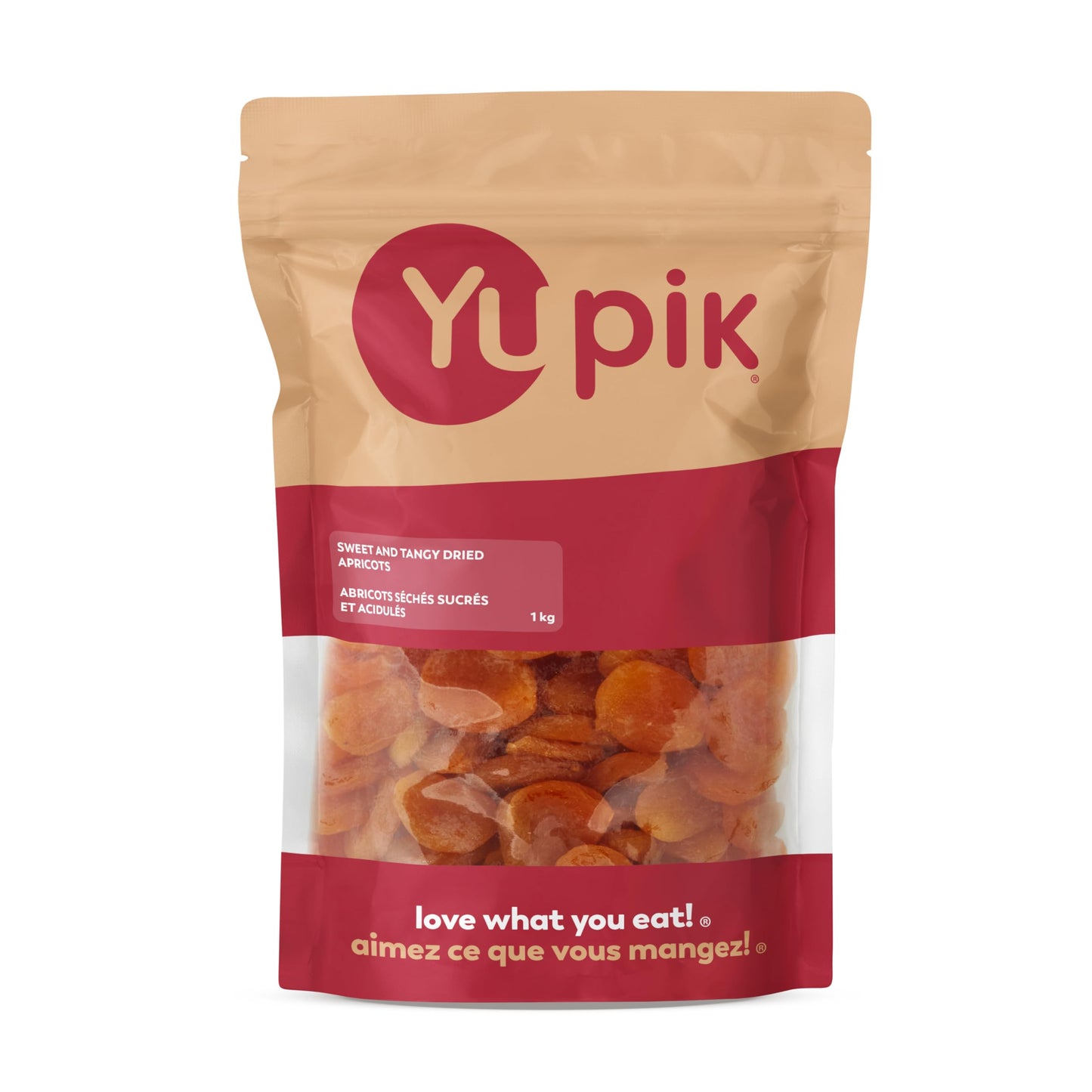 Yupik Sweet & Tangy Dried Apricots 1 kg, Sun-Dried Whole Fruits, Naturally Sweet & Plump, No Added Sugar or Oil, Source of Fiber & Iron, Tender & Chewy Snack for Baking, Cooking, or On-the-Go Yupik