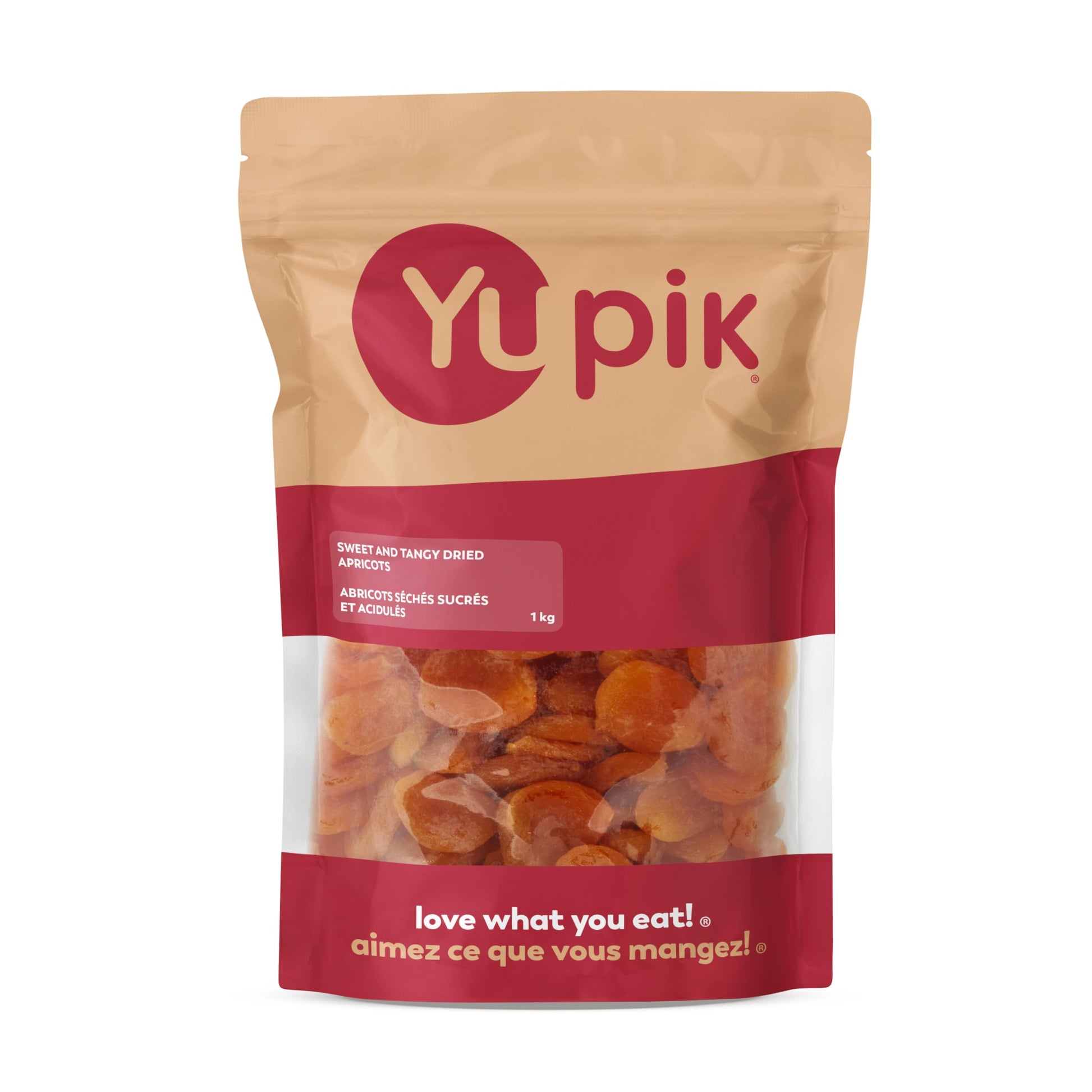 Yupik Sweet & Tangy Dried Apricots 1 kg, Sun-Dried Whole Fruits, Naturally Sweet & Plump, No Added Sugar or Oil, Source of Fiber & Iron, Tender & Chewy Snack for Baking, Cooking, or On-the-Go Yupik