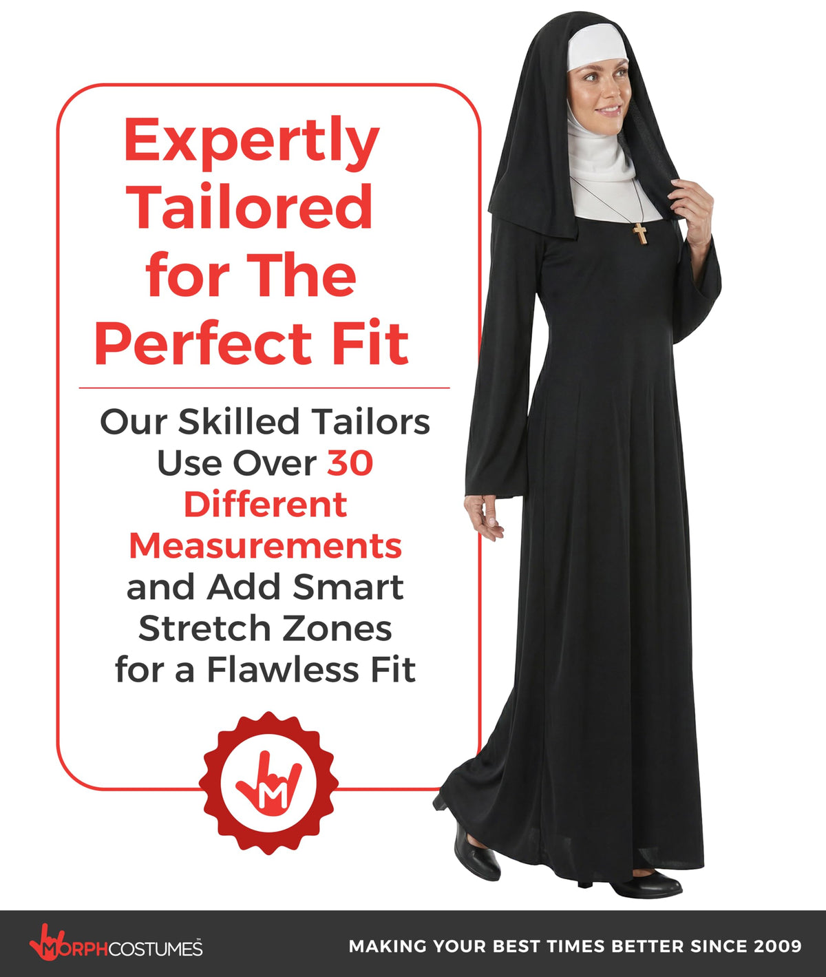 Fun Shack, Nun Woman Costume Women, Halloween Costumes for Women, Large