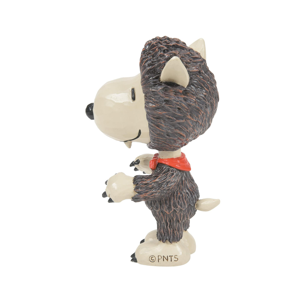 Enesco Peanuts by Jim Shore Halloween Snoopy Dressed in Werewolf Costume Miniature Figurine, 3.54 Inch, Multicolor