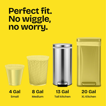 Glad Tall Kitchen Drawstring Trash Bags - OdorShield 13 Gallon Grey Trash Bag, Febreze Fresh Clean - 80 Count 🍁 All In One Marketplace Canada Glad