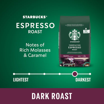 Starbucks Espresso Roast Whole Bean Coffee, 907g