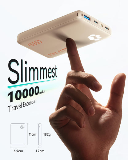 INIU 45W Fast Charging Power Bank, Smaller 10000mAh Travel Portable Charger