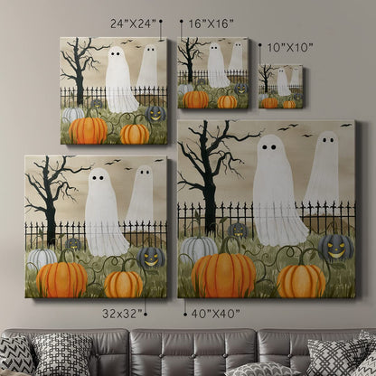 Tableau moderne sur toile Renditions Gallery pour décoration de bureau - Citrouilles d'Halloween - Décoration murale premium sur bois pour salon et cuisine - 40,6 x 40,6 cm LT508